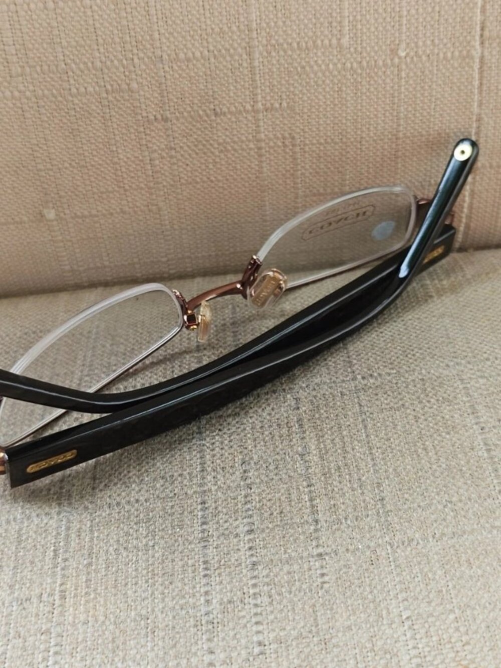 New Coach Women Glasses Frame Eyewear LAVERNE 247 TAN Half Rim Eyeglasses - Picture 7 of 13
